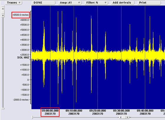 Quiet Seismogram