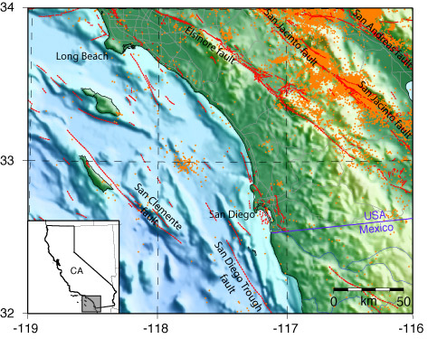 Historical seismicity in Southern California