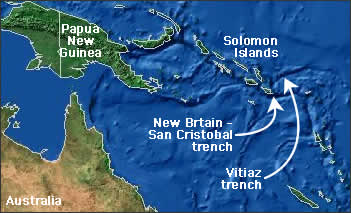 Regional map of the Solomon Islands